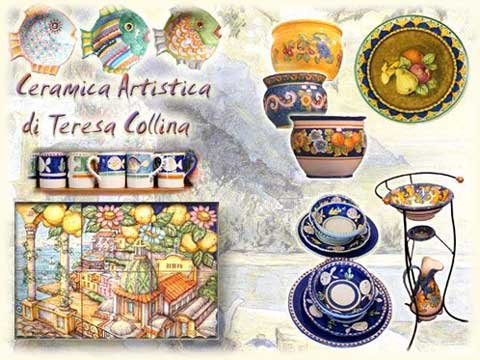 Ceramica Positano, NON SOLO MODA di Teresa Collina,ceramica artistica lavorata a mano, pezzi unici da collezione, ceramic in Positano, ceramic made in italy